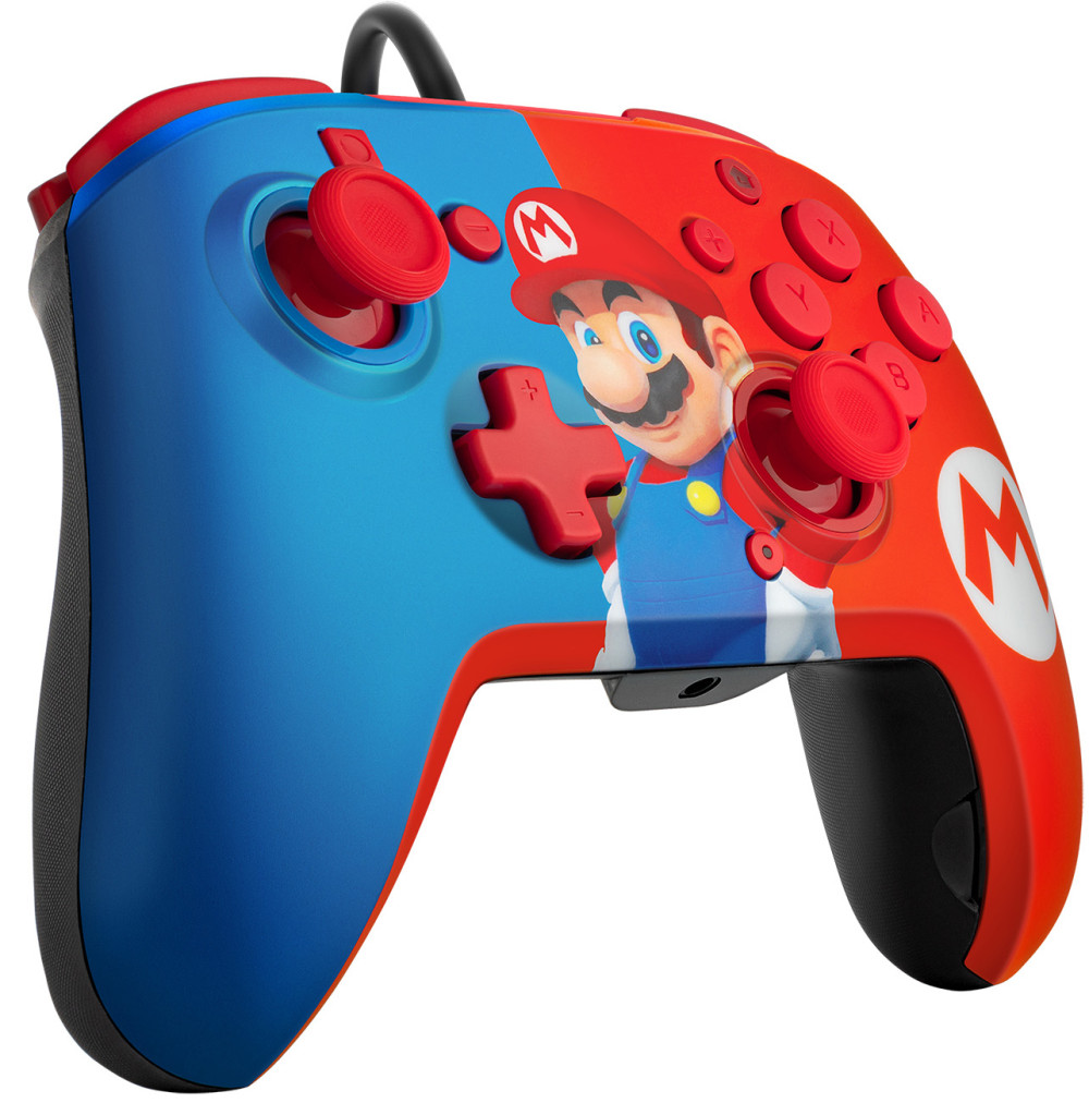 Проводной контроллер Faceoff: Mario для Nintendo Switch