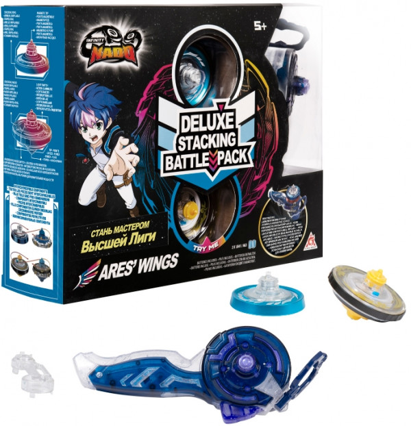 Игровой набор Infinity Nado: Волчок Стакинг – Делюкс Ares Wings