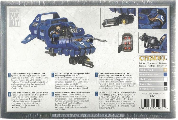 ����� �������� Warhammer 40,000. Space Marine Land Speeder