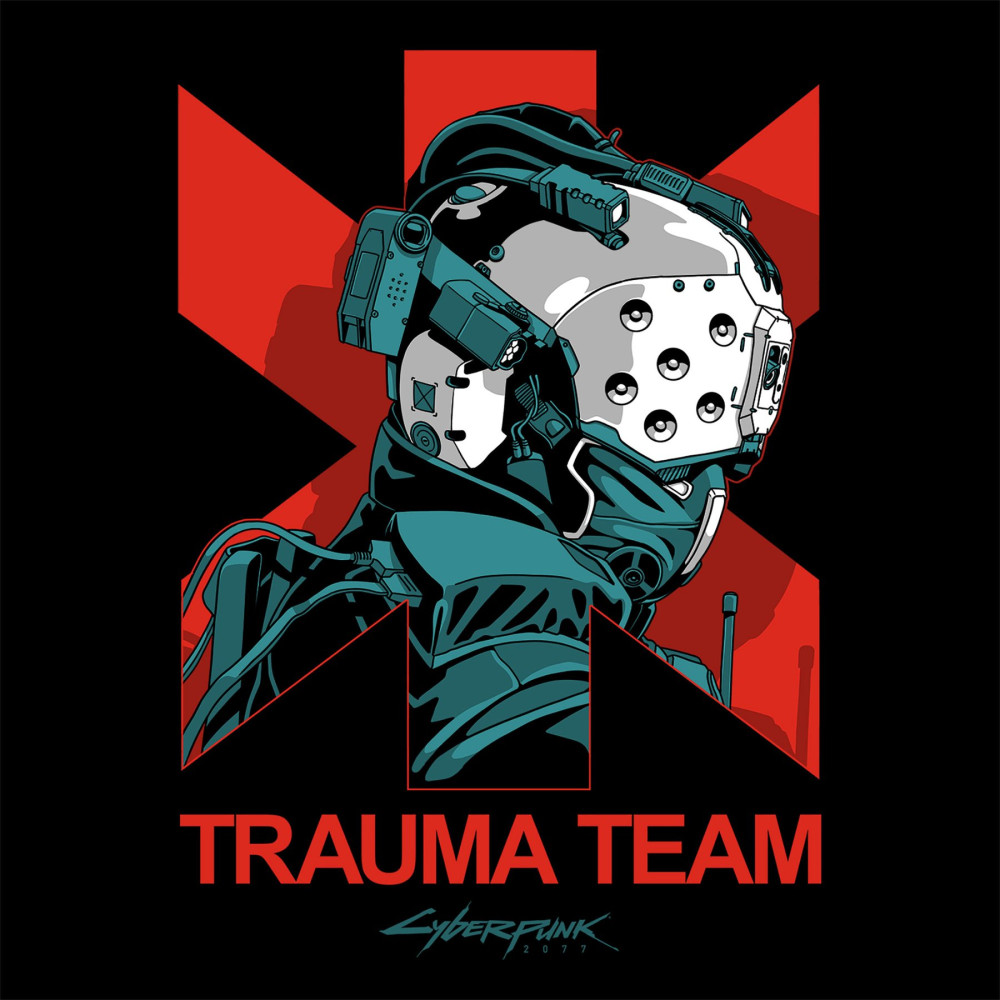 Футболка Cyberpunk 2077: Trauma Comic Premium