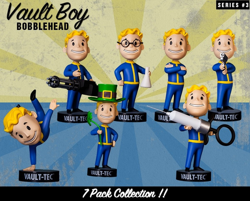    Fallout 4 Vault Boy 111 Bobbleheads: Series Three  7 Pack (13 )