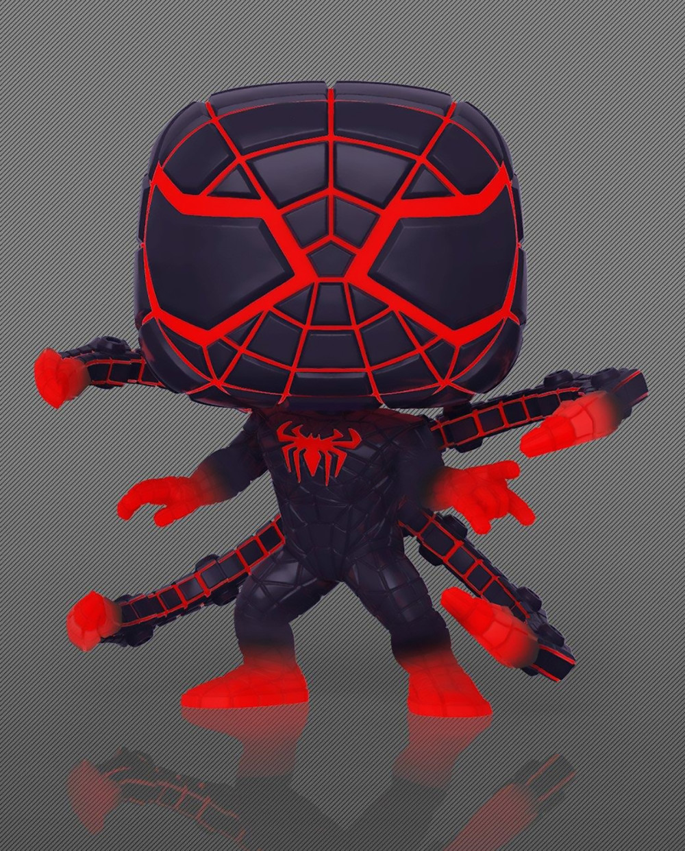  Funko POP: Marvel Spider-Man Gamerverse  Miles Morales Programmable Matter Suit Glows In The Dark Bobble-Head (9,5 )