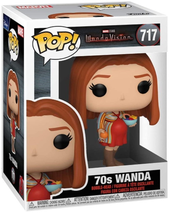  Funko POP Marvel: Wanda / Vision  70s Wanda Bobble-Head (9,5 )