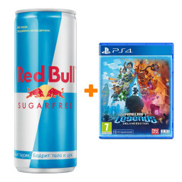  Minecraft Legends Deluxe Edition [PS4,  ] +   Red Bull   250