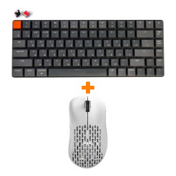 ����� ���� Xlite Wireless V2 Competition White + ���������� Keychron K3 Low Profile, RGB, Red Switch, Dark Gray
