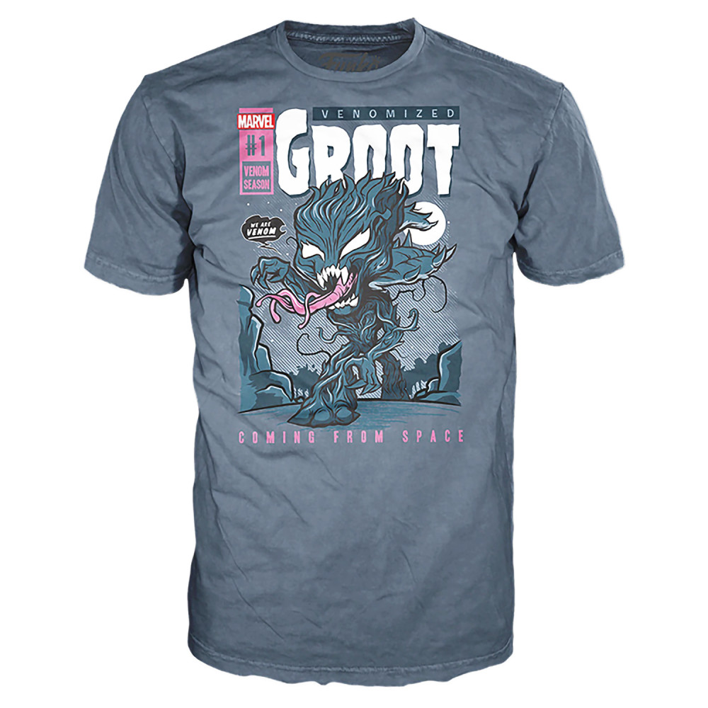 ����� �������� + ������� Funko POP Tees: Marvel � Venomized Groot