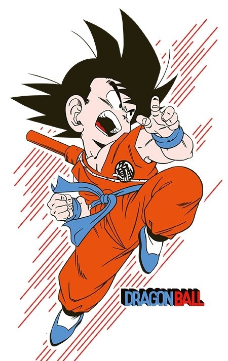 Футболка Dragon Ball: Goku Young (белая)