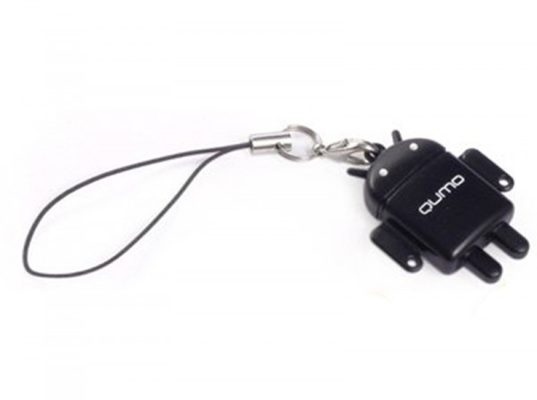 Карта памяти Qumo MicroSDHC 32 ГБ class 10 + USB картридер Fundroid для мобильных устройств (черный)