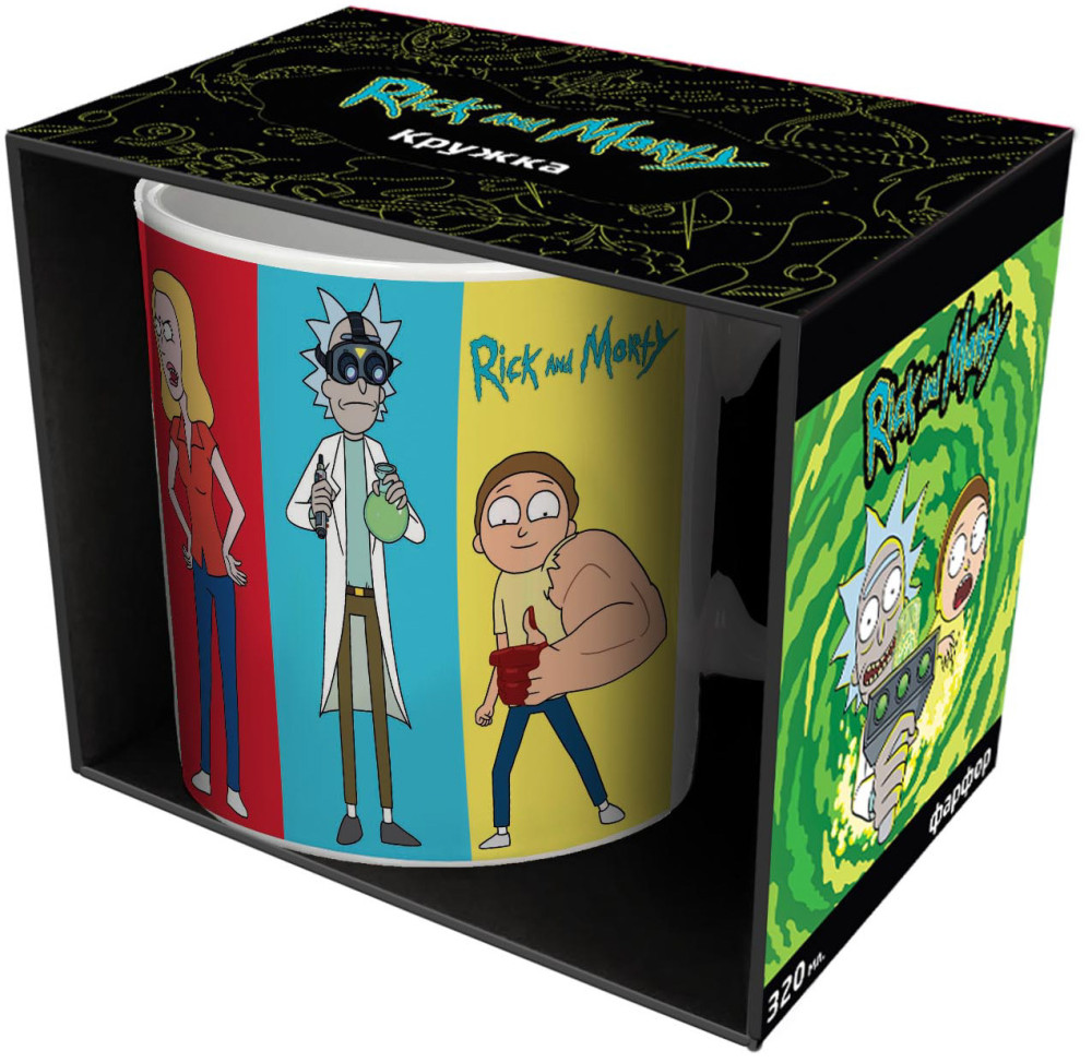 Кружка Rick And Morty: Персонажи (фарфор) (330 мл.)