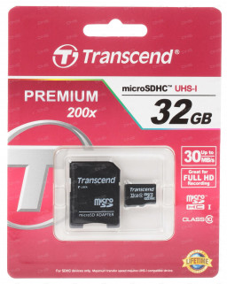   Transcend microSDHC Card 32GB Class 10 (SD 2.0)