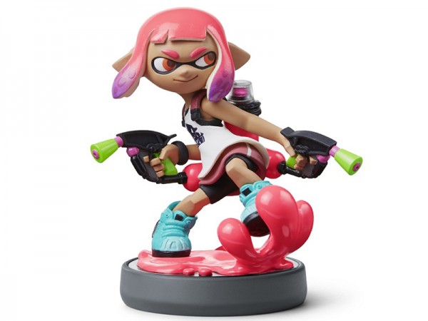 Splatoon: Интерактивная фигурка amiibo – Инклинг-девочка (неоново розовая)