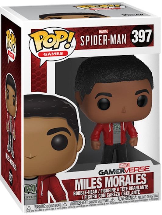  Funko POP Games: Marvel Spider-Man  Miles Morales Bobble-Head (9,5 )