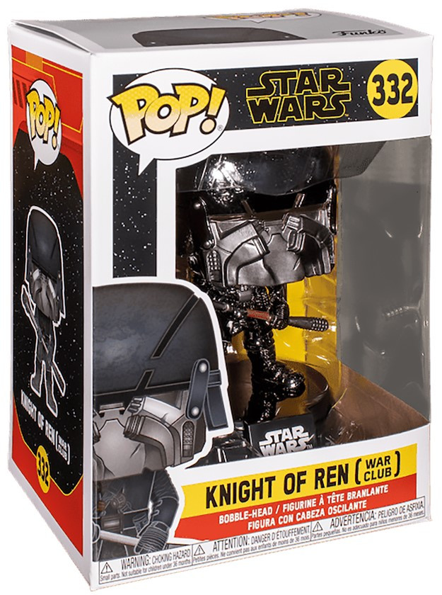  Funko POP: Star Wars: Rise of Skywalker  Knight Of Ren (War Club) Bobble-Head (9,5 )