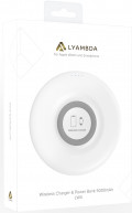 Зарядное устройство Lyambda LW4-WT для телефона и часов беспроводное (белый)