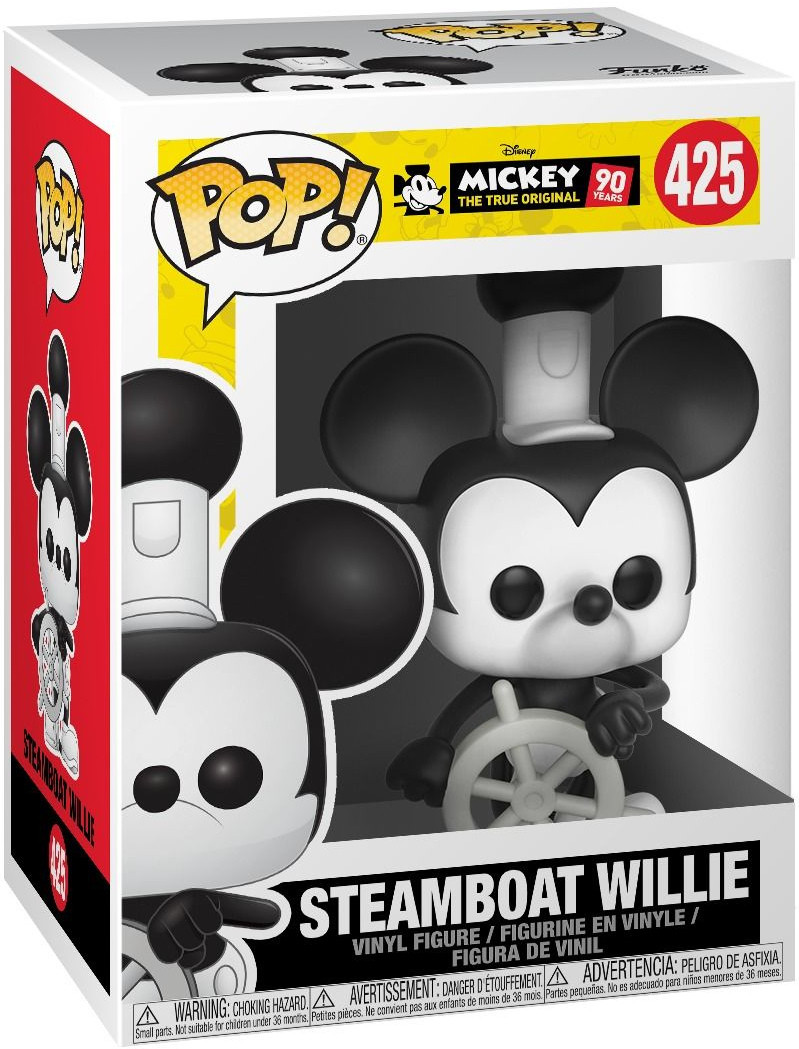 Фигурка Funko POP: Disney Mickey's The 90th Anniversary – Steamboat Willie (9,5 см)