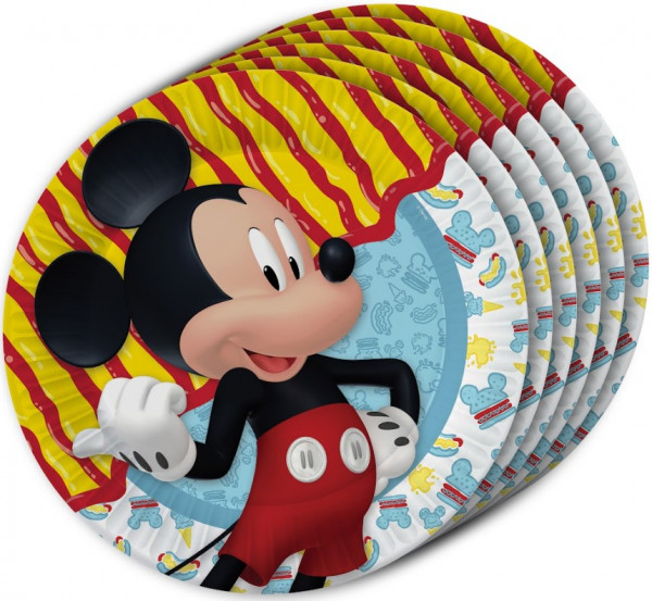 Набор бумажных тарелок Mickey Mouse 3D (180 мм, 6 шт)
