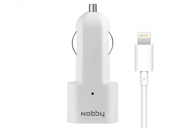 ЗУ Nobby Comfort 014-001 USB 1.2А + кабель s8pin Lightning 1.2м (белый)