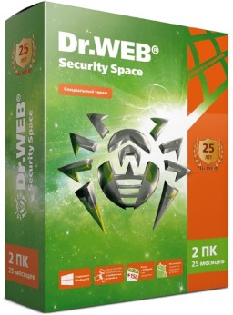 Dr.Web Security Space (2 �� / 25 �������). ��������� �������