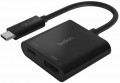 Адаптер Belkin USB-C на HDMI, 60 Вт, PD (черный) (AVC002btBK)