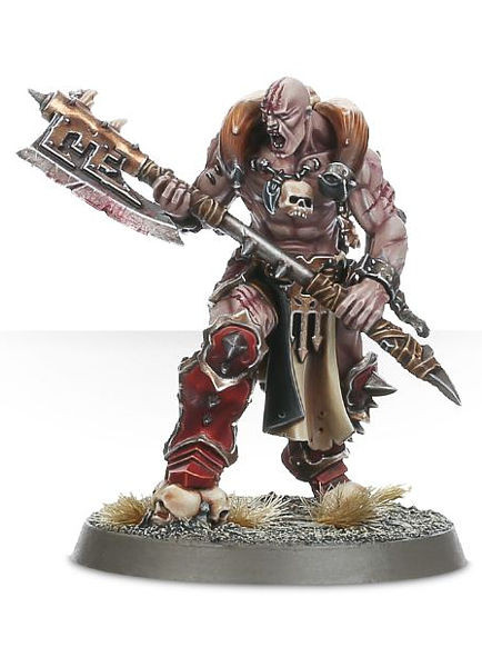 Warhammer. Миниатюра Khorne Bloodbound Slaughterpriest