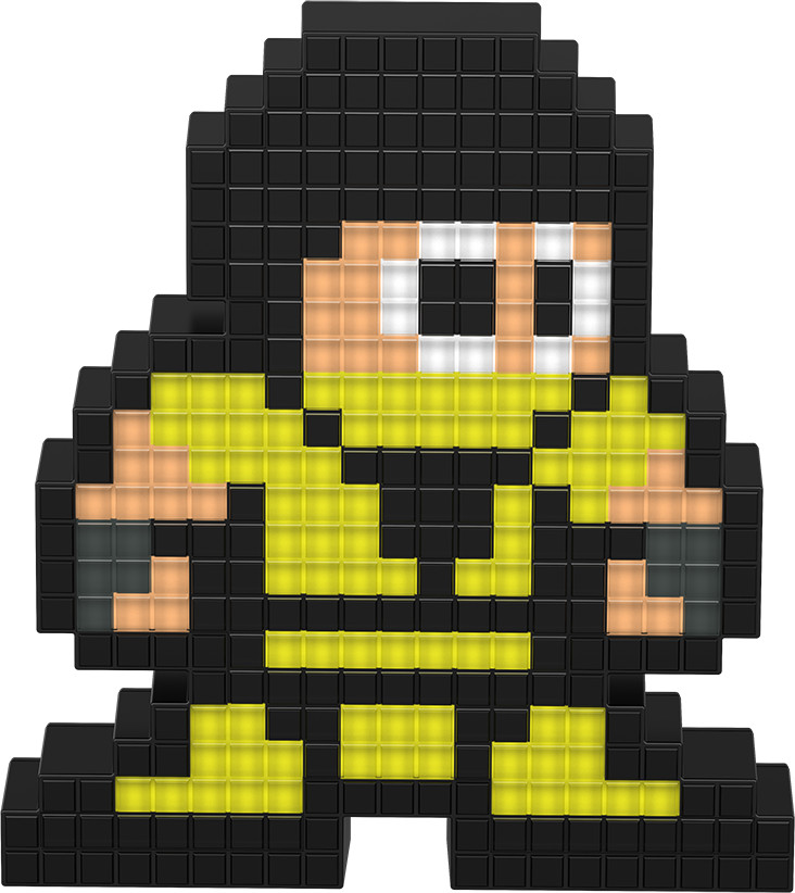 Фигурка Pixel Pals: Mortal Kombat – Scorpion Светящаяся
