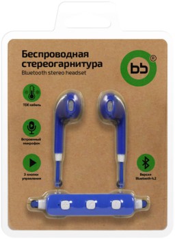 Беспроводная гарнитура BB 003-001 Bluetooth 4.2 (синий)
