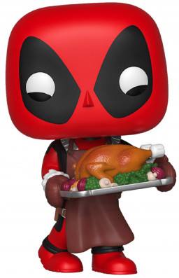  Funko POP Marvel: Holiday  Deadpool Supper Hero Bobble-Head (9,5 )