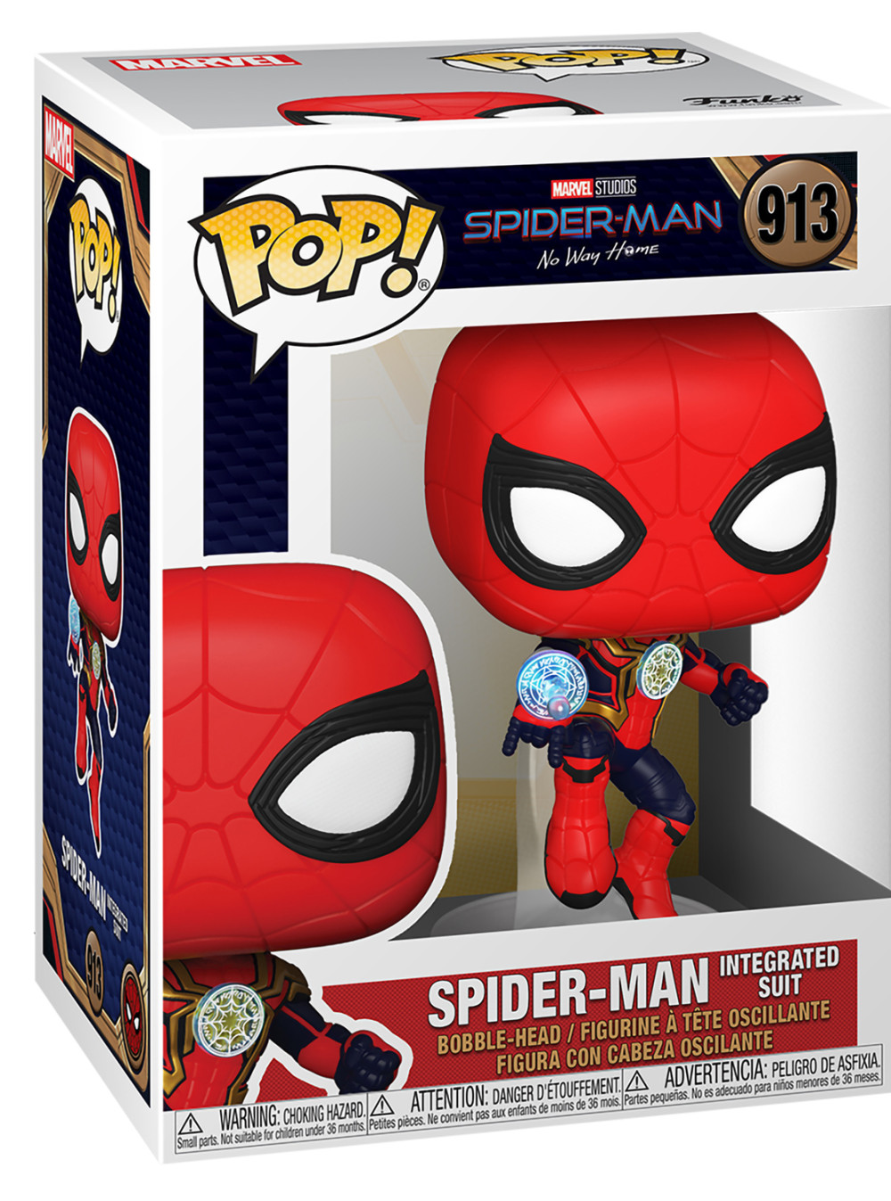  Funko POP Marvel: Spider-Man No Way Home  Spider-Man Integrated Suit Bobble-Head (9,5 )