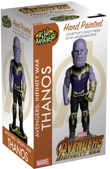 Фигурка NECA: Avengers: Infinity War – Thanos Head Knocker (20 см)