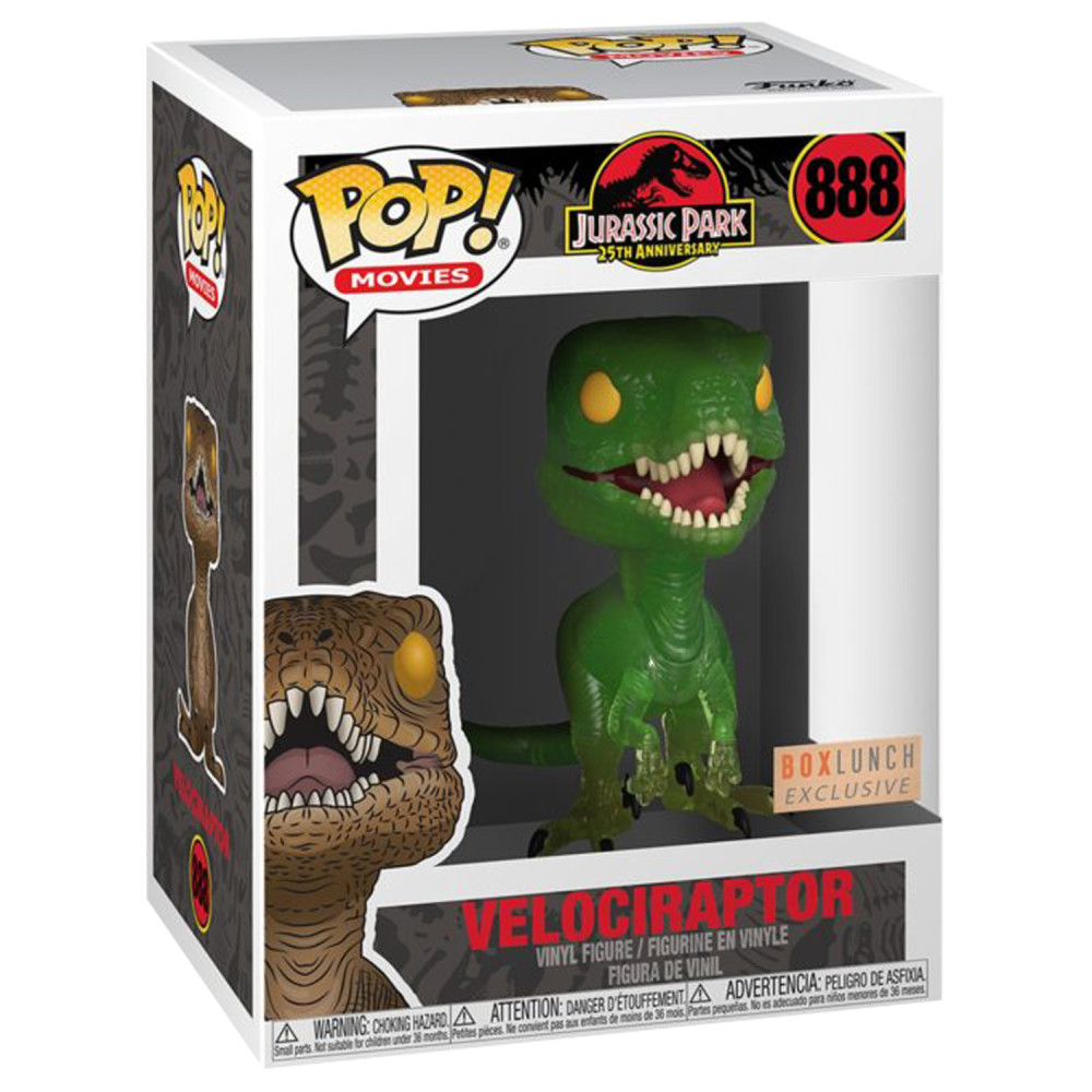   +  Funko Pop Tees: Jurassic Park – Clever Raptor