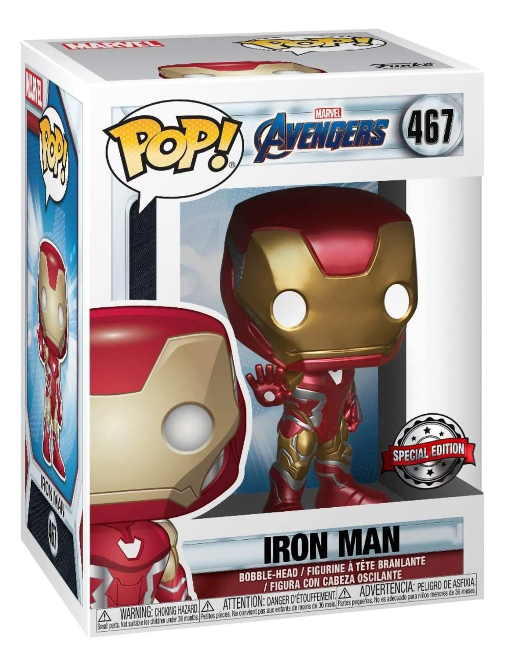  Funko POP Marvel: Avengers Endgame  Iron Man Bobble-Head (9,5 )