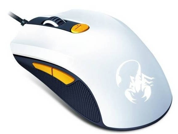Мышь игровая Scorpion M8-610 для PC (белый + оранжевый)