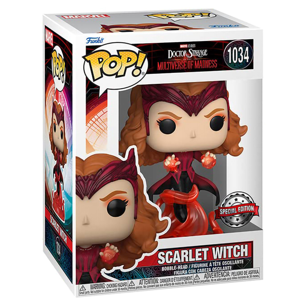  Funko POP Marvel: Doctor Strange in the Multiverse of Madness  Scarlet Witch Bobble-Head Exclusive (9,5 )