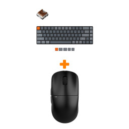 ����� ���� Pulsar X2 Wireless Mini Black + ���������� Keychron K7 Low Profile, RGB, Brown Switch
