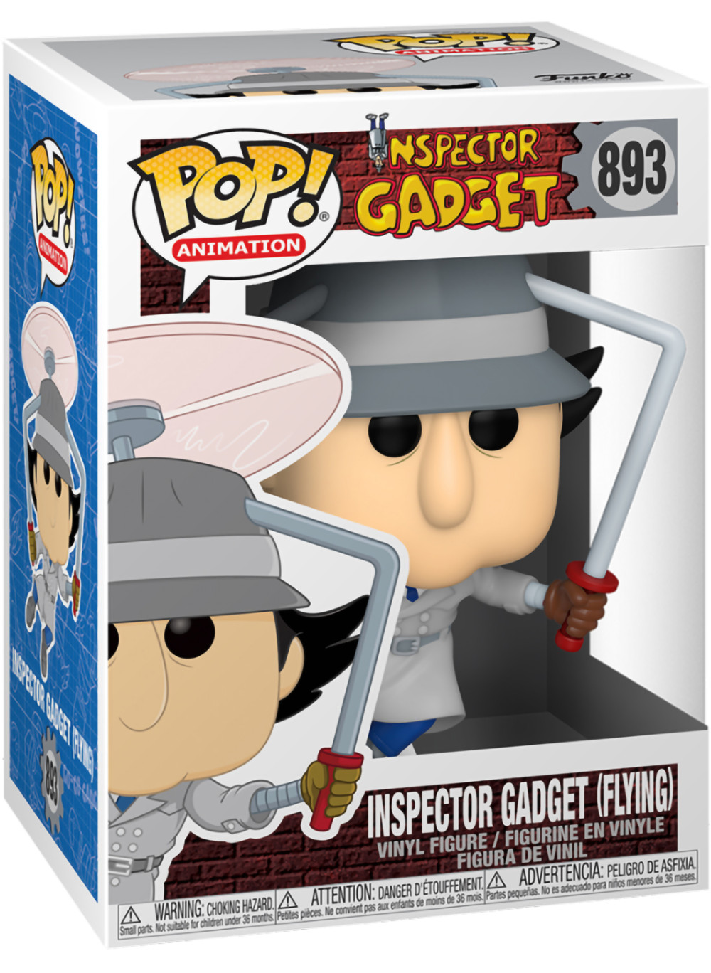  Funko POP Animation: Inspector Gadget – Inspector Gadget Flying (9,5 )