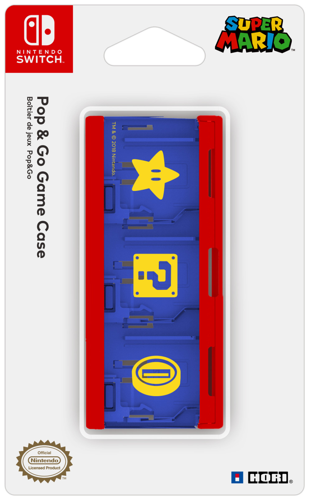 Кейс Hori: Mario для хранения 6 игровых карт для Nintendo Switch (NSW-106U)