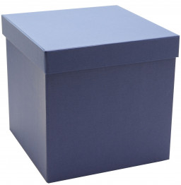 Подарочная коробка синяя (15,5x15,5x15,5 см)