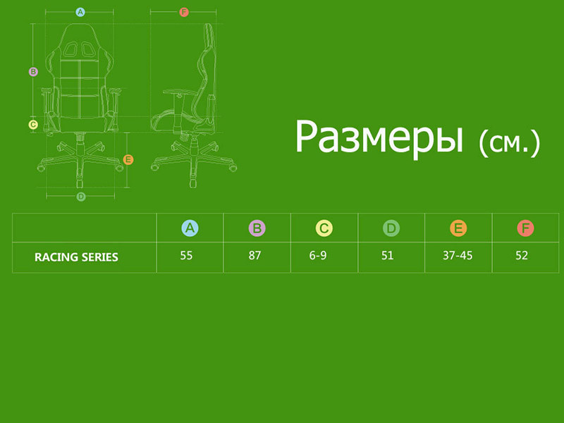 ���������� ������ DXRacer Racing OH/RZ0/NB (Black/Blue)