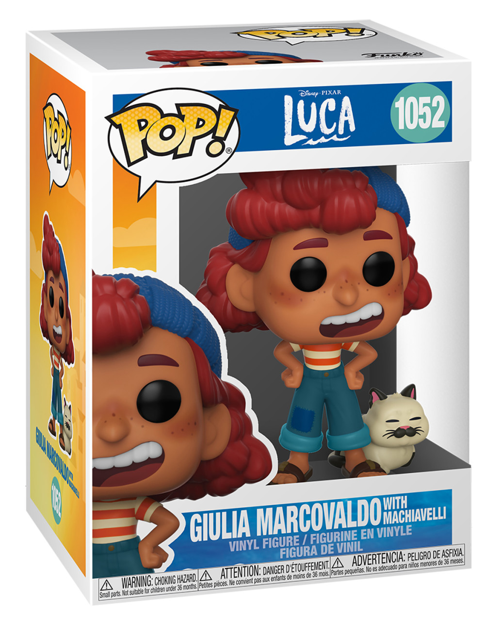  Funko POP Animation Disney: Luca  Giulia Marcovaldo With Machiavelli (9,5 )