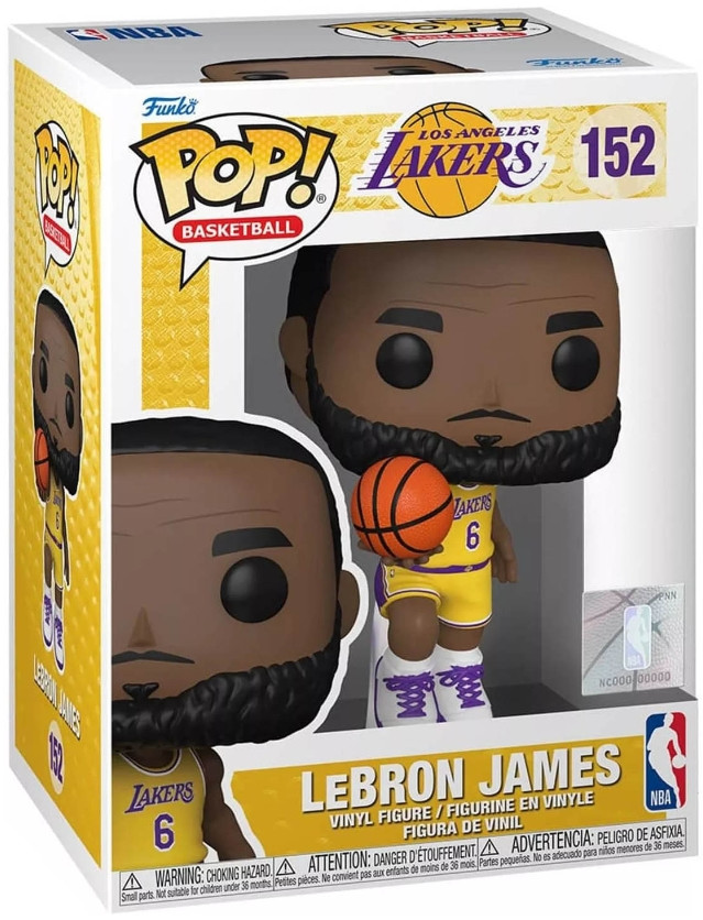 Фигурка Funko POP Basketball: Los Angeles Lakers – LeBron James (9,5 см)