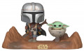  Funko POP: Star Wars Television Moments  The Mandalorian With The Child Bobble-Head (9,5 )