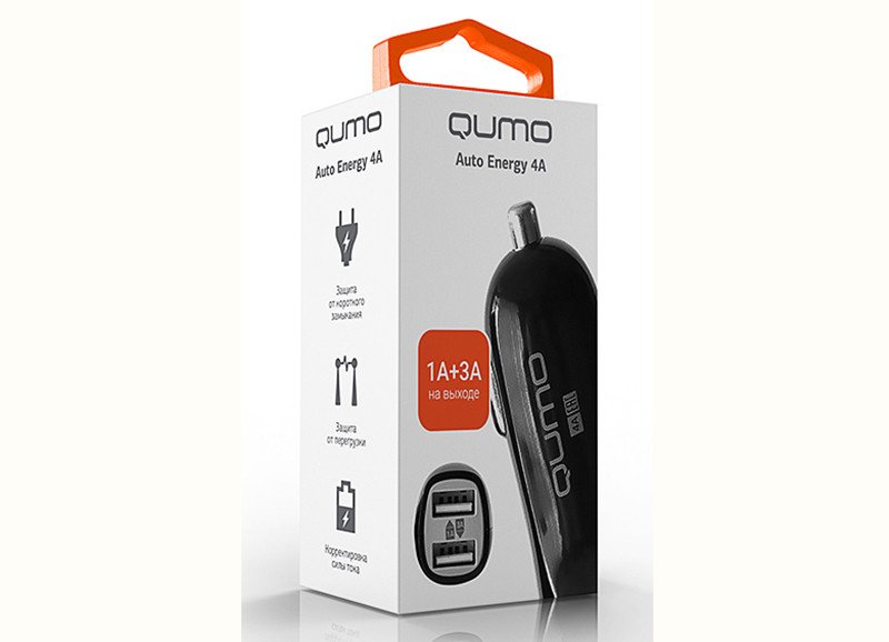    Qumo Auto Energy 4A 2 USB 1A+3A