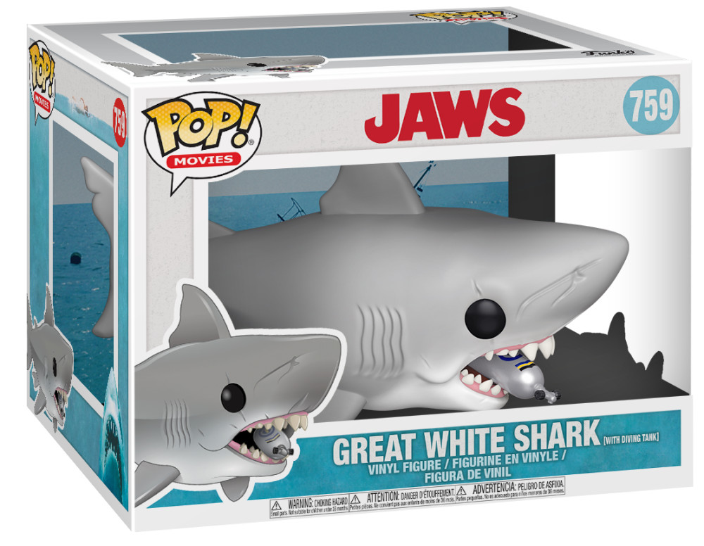 Funko POP Movies: Jaws  Great White Shark With Diving Tank (15,24 )