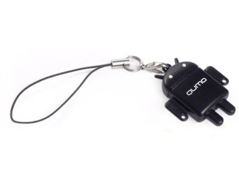 Карта памяти Qumo MicroSDHC 32 ГБ class 10 + USB картридер Fundroid для мобильных устройств (черный)