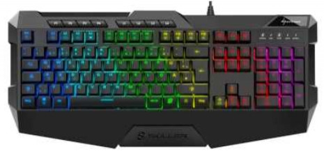 Клавиатура Sharkoon Skiller SGK4 проводная игровая для PC (черная)
