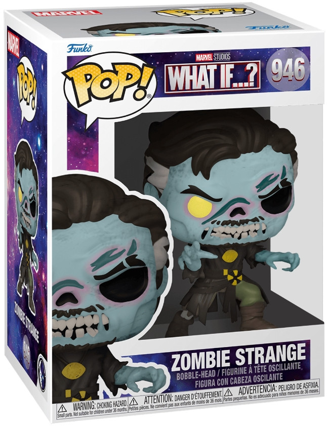  Funko POP Marvel What If...?  Zombie Strange Exclusive Bobble-Head (9,5 )