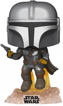 Funko POP: Star Wars The Mandalorian  Flying With Blaster Exclusive (9,5 )
