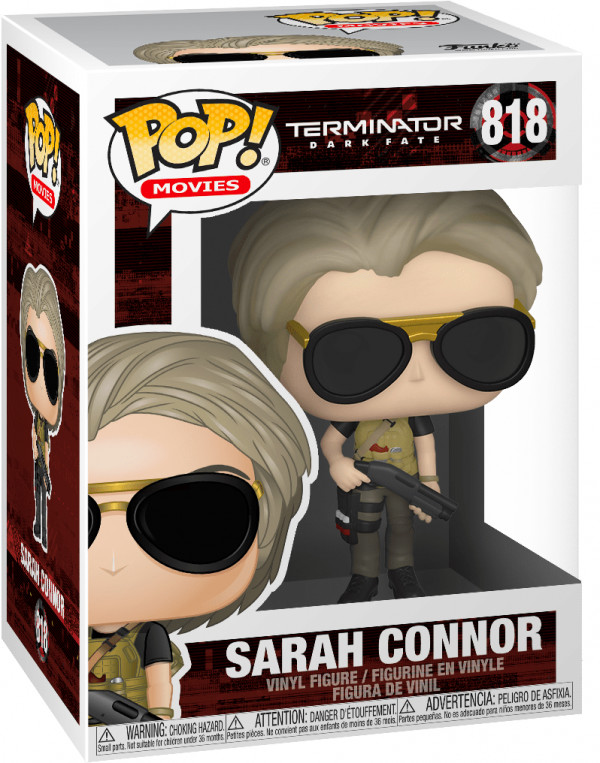 Фигурка Funko POP Movies: Terminator Dark Fate – Sarah Connor With Chase (9,5 см)