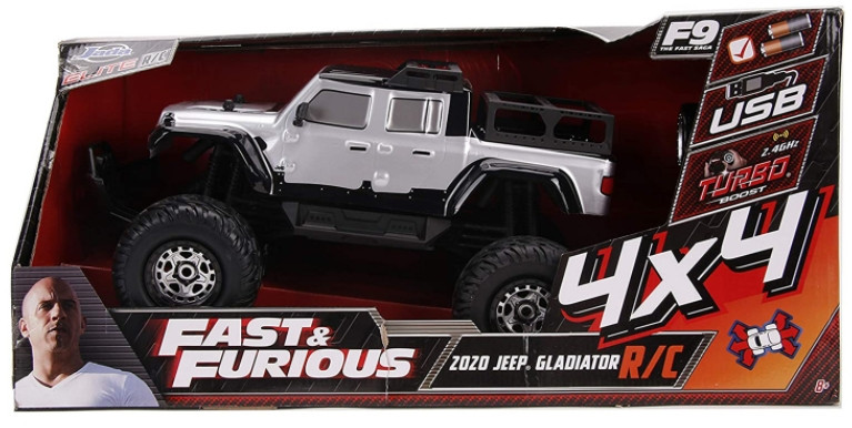 Машина на радиоуправлении The Fast & Furious: Jeep Gladiator (4x4) (масштаб 1:12)
