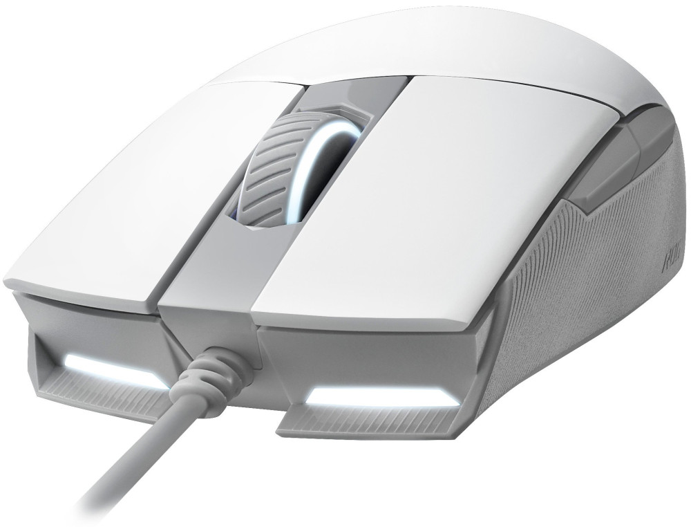 Мышь ASUS ROG Strix Impact II ML проводная игровая с подсветкой для PC (белый) (90MP02C0-BMUA00)